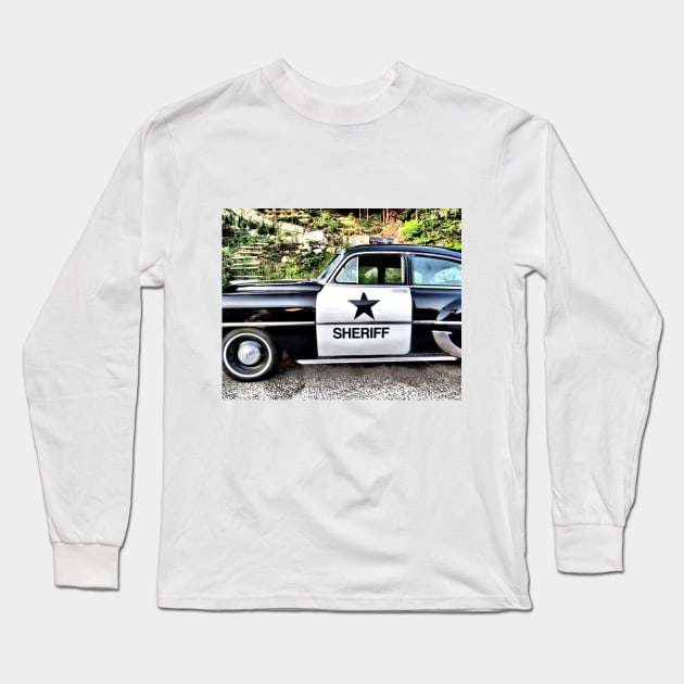 Classic Police Car No.3 Long Sleeve T-Shirt by MaryLinH